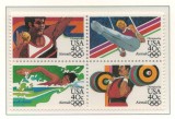 Statele Unite 1983 Mi 1622/25 A block MNH - JO de vara 1984, Los Angeles (I), Nestampilat