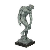 Adam- statueta din bronz pe un soclu din marmura BX-8, Nuduri