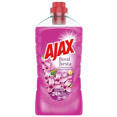Detergent lichid Ajax, multiple suprafete, parfum liliac, 1L foto