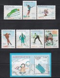 Nicaragua 1990 - Jocurile Olimpice de iarnă - Albertville, Serie + Colita, MNH, Nestampilat