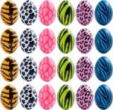 Set de 24 oua pentru Paste Joyin, plastic, multicolor, 6 x 4 cm