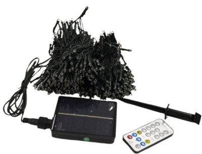 Instalatie de Craciun cu incarcare solara, 500 led, 50 M foto