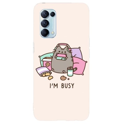 Husa compatibila cu Oppo A5 (2020) model Im Busy, Silicon, TPU, Viceversa foto
