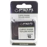 CARLIGE PRO FL CURVE SHANK 10BUC TEFLONATE NR 8