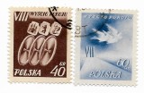 Polonia - A 8-a cursa ciclista pentru pace Praga-Berlin-Varsovia, 1955 - serie obliterata