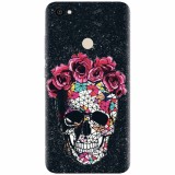 Husa silicon pentru Xiaomi Redmi Note 5A, Colorful Skull Roses Space