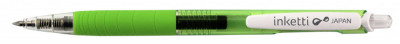 Pix Cu Gel Penac Inketti, Rubber Grip, 0.5mm, Corp Verde Lime Transparent - Scriere Verde Lime foto