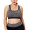 BRA221P-108 Bustiera sport cu bretele unite la spate - plus size