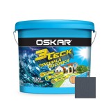 Tencuiala decorativa siliconica Oskar 3Teck, structurata, aspect scoarta de copac, antracit, interior / exterior, 25 kg