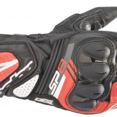 Manusi Moto Barbati Alpinestar SP-8 V3 Negru / Alb / Rosu Marimea M 35583211304M