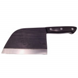Cutit tip satar IdeallStore&reg;, lucrat manual, Chef Choice, 29.5 cm, otel inoxidabil, 480 g, negru