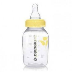 Biberon PP cu tetina din silicon flux lent marimea S, 150 ml, Medela