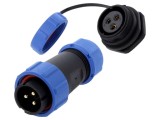 Conector circular tată-mamă 3 pini IP67 500V lipire CONNFLY