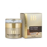 HB Multi-Active Night Cream with Hyaluronic acid and Caviar Extract - Crema de noapte, 50 ml, Femei