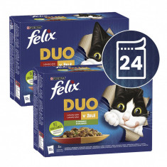 FELIX Fantastic DUO pliculețe, selecție delicioasă cu legume în gelatină 24 x 85 g