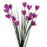 Ramură Artificială Decorativă, Flori Mov, 42cm, Oem