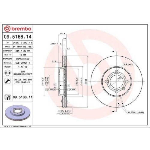 Set disc frana Seat Arosa (6h1) 05.97-06.04, Cordoba (6k) 02.93-12.02 , Ibiza 2 (6k1) 03.93-05.02, Inca (6k9) 11.95-11.03, Toledo I (1l2) 01.91-10.99