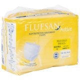 Flufsan Pantaloni Incontinenta Adulti S, 14 buc, Absorbtie 1200ml, Unisex, Protectie Scurgeri, Indicator Umiditate, Alb