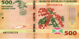 Burundi, 500 Franci 2018, crocodilul, UNC, clasor A1