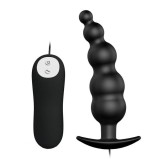 Dop Anal Cu Vibratii Special Anal Stimulation 2, Negru, 10.5 cm, Pretty Love