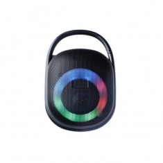 Mini Boxa Bluetooth Clip 5 cu Leduri RGB, Usb, Slot de Card TF si Radio FM