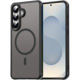 Husa Matte MagSafe pentru Samsung Galaxy S26 Plus, protectie completa, contur Negru