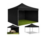 Pavilion de gradina, negru, 3 x 3 m, Lean 29332
