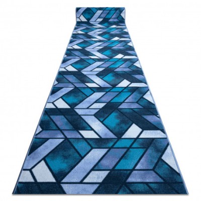 Traversa anti-alunecare ROMBY diamante bleumarin, 110 cm foto