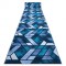 Traversa anti-alunecare ROMBY diamante bleumarin, 110 cm