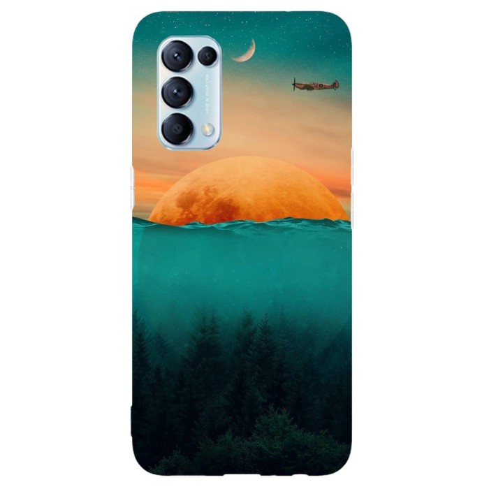 Husa compatibila cu Oppo A16 model Dreamy View, Silicon, TPU, Viceversa
