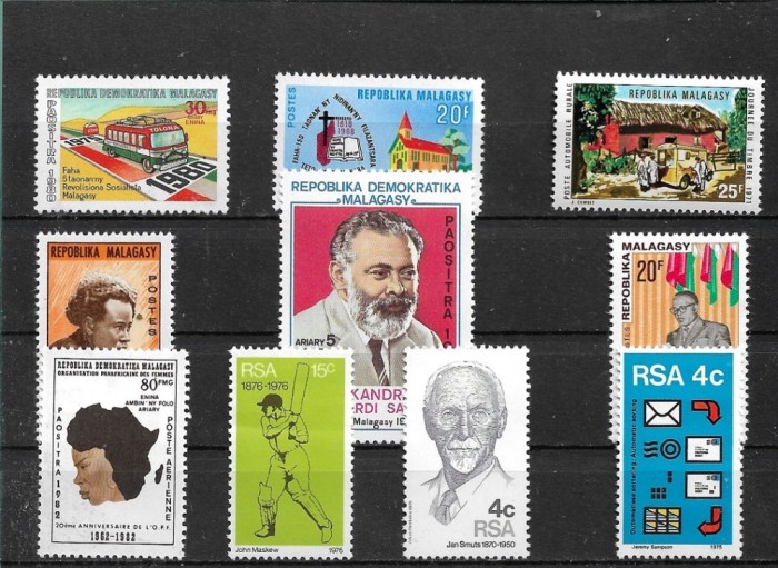 C5683 - lot timbre nestampilate Madagascar +