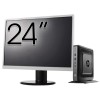 Pachet Calculator Second Hand HP T520 Mini PC, AMD GX-215JJ 1.50GHz, 4GB DDR3, 32GB Flash + Monitor 24&amp;quot; NewTechnology Media