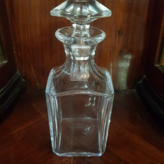 BACCARAT-STICLA,DECANTOR PENTRU BAUTURI DIN CRISTAL BACCARAT FRANTA foto