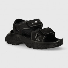 adidas by Stella McCartney sandale Hika femei, culoarea negru, cu platforma, IE3540