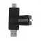 Cititor carduri OTG 3in1 USB3.1 USB2.0 UUSB SD+TF max. 128GB