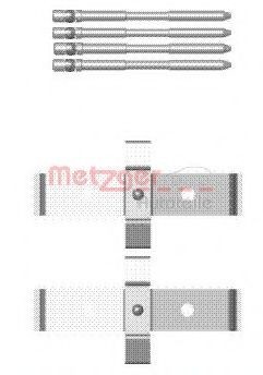 Set accesorii, placute frana ALFA ROMEO BRERA (939) (2006 - 2010) METZGER 109-1694 foto