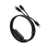 Cablu Date si Incarcare USB-C - 2 x USB-C Cuktech C2C615, 140W, 1.5m, Negru CKC2C615GLBK