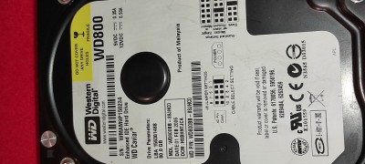 hard disk western digital wd caviar wd 800 80 gb model - wd 800bb-88jhco foto