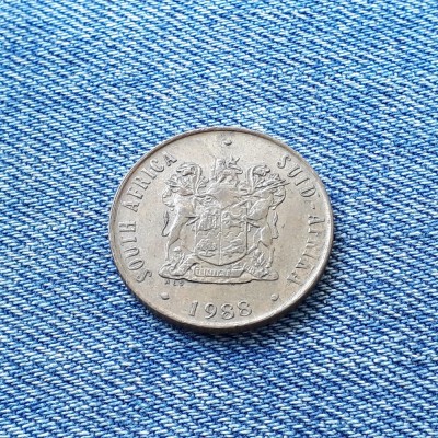 2e - 2 Cents 1988 Africa de sud / An unic de batere foto