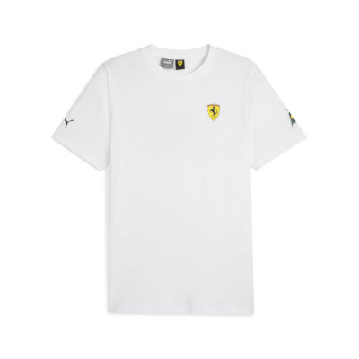 Ferrari tricou de bărbați Brazil GP white F1 Team 2023 - L foto