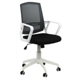 Scaun birou OFF 624, ergonomic, mesh, mecanism balans, reglabil inaltime, baza polipropilena, 90 kg, negru, Din Poliuretan, 160x200