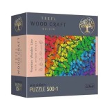 Cumpara ieftin Puzzle Trefl din lemn- Ffluturasii colorati, 501 piese