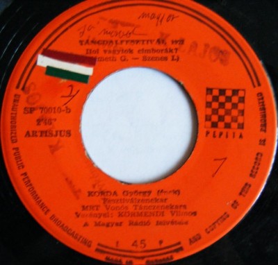 Disc Vinil 7# Korda Gy&amp;ouml;rgy -Pepita -SP 70010 foto