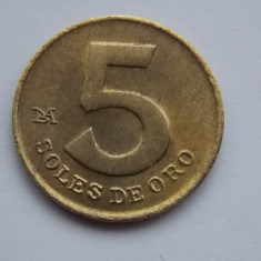 5 SOLES DE ORO 1980 PERU