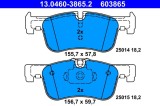 ATE 13.0460-3865.2 set placute frana,frana disc