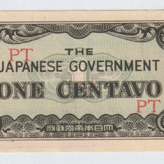 Filipine, One Centavo 1942_Ocupație japoneză_a UNC_serie liniara PT