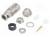 Conector BNC, 50&Omega;, tata, aurit, TELEG&Auml;RTNER - J01000A1940