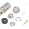Conector BNC, 50&Omega;, tata, aurit, TELEG&Auml;RTNER - J01000A1940