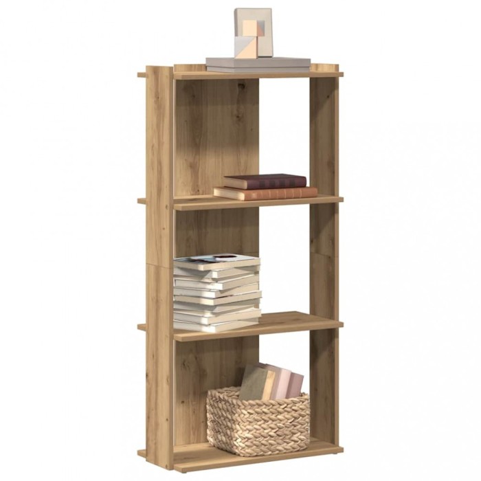 Gossi biblioteca 3 etaje stejar artizanal 60x30x120 cm lemn prelucrat