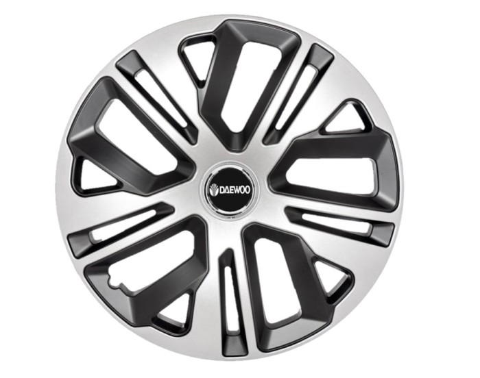 Set 4 capace roti 15`` Raven Gri-Negru, Compatibile cu Daewoo